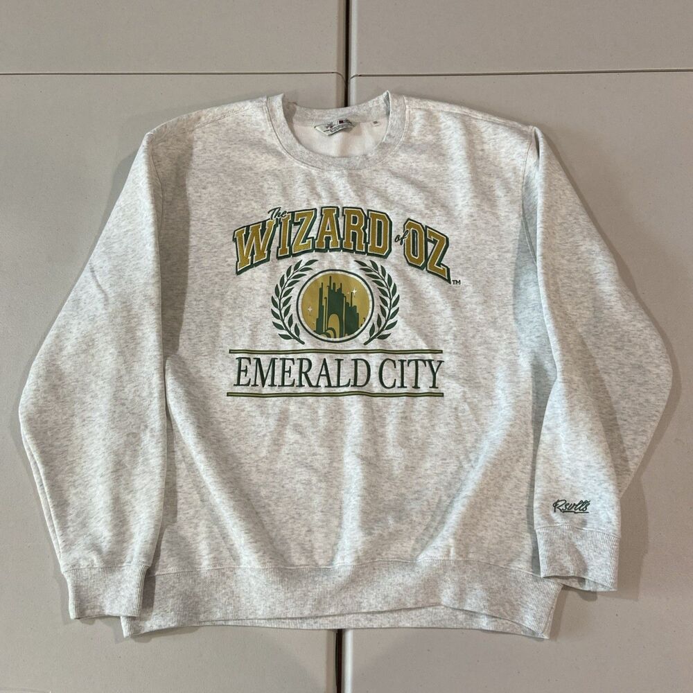 RSVLTS The Wizard of Oz™ "Emerald City"  Crewneck Sweatshirt XL Heathered